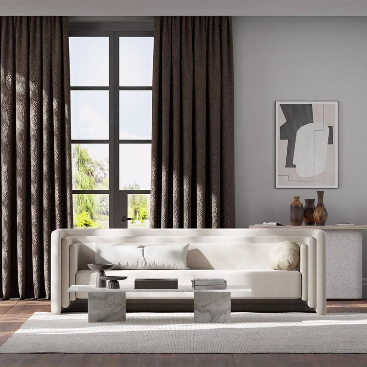 HARLEQUIN Lyrical Fabric Plains , Textures Black Earth - HQN2133879