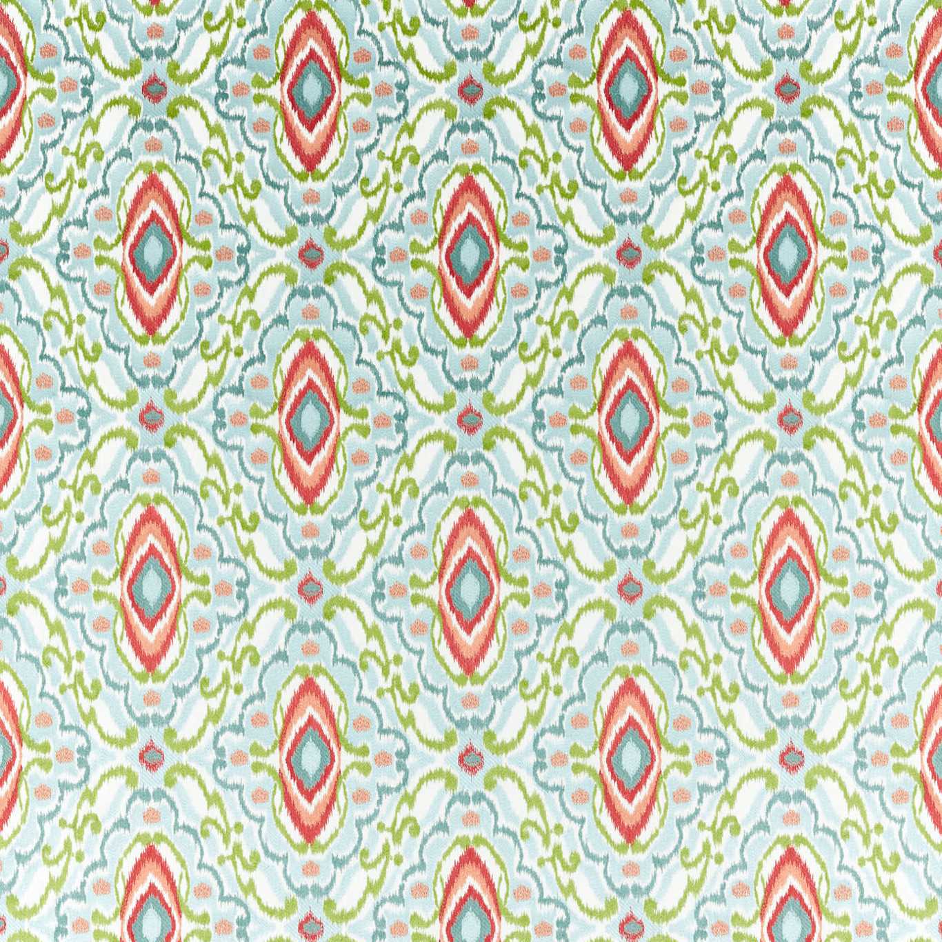 HARLEQUIN Ixora Fabric Other Sky,Cascade,Vermillion - HQN2133894