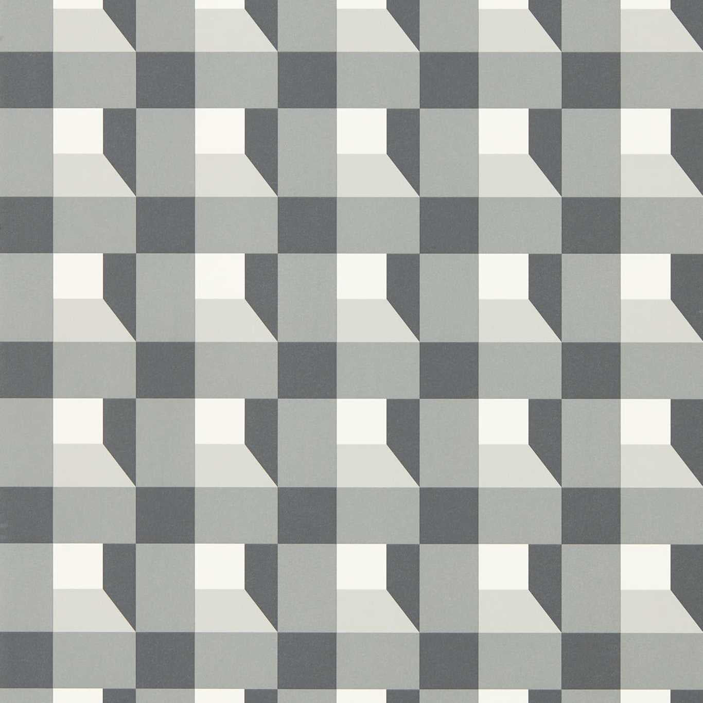 Harlequin Blocks Wallpaper Geometric Black Earth,Sketched,Diffused Light Gravure Printed Wallpaper - HQN3112943