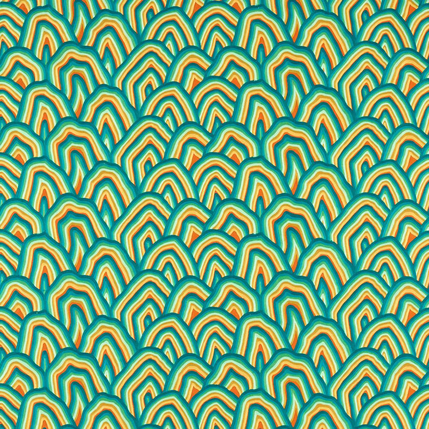 Harlequin Kumo Fabric Abstract , Graphic Wilderness,Amber Light,Paprika - HQN3133908