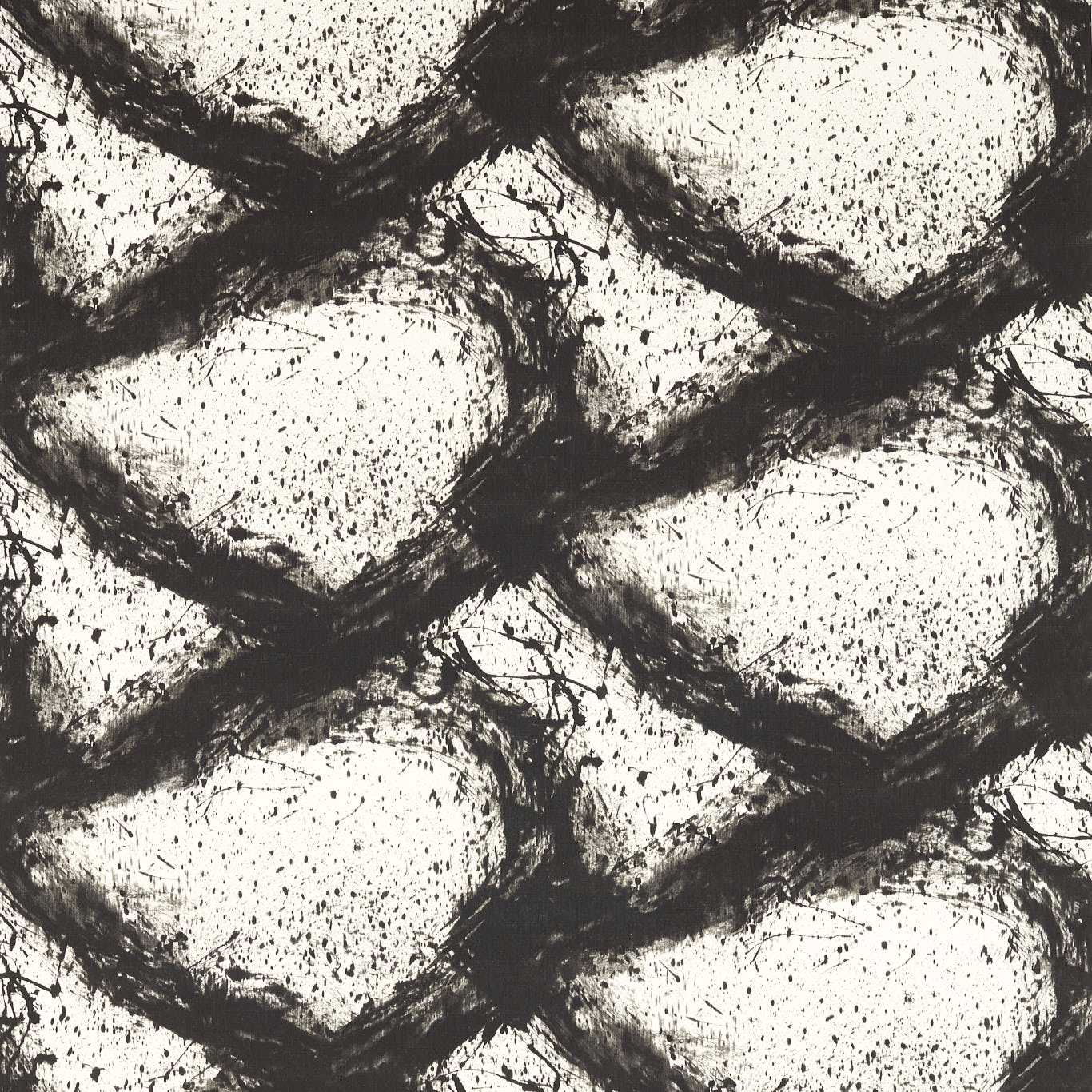 HARLEQUIN Enigmatic Fabric Abstract , Graphic Black Earth - HRFD121202