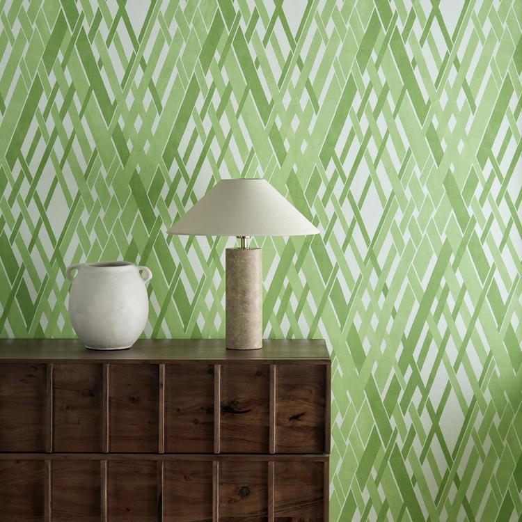 HARLEQUIN Locronan Wallpaper Abstract , Graphic Clover,First Light Gravure - Wide Width - HRTW113123
