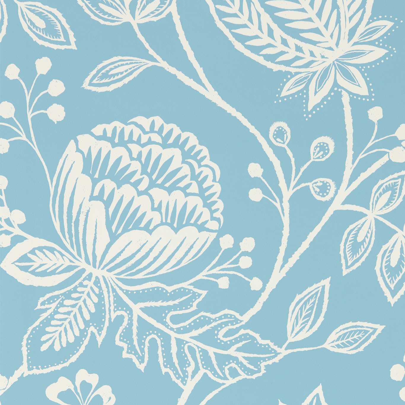 HARLEQUIN Mirabella Wallpaper Contemporary, Floral Sky,Diffused Light Rotary Printed Wallpaper - HRTW113146