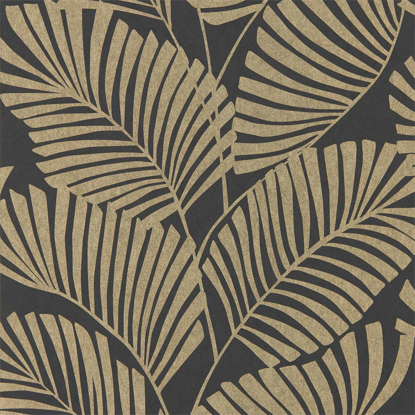 HARLEQUIN Mala Wallpaper Leaves , Trees Ebony Rotary Printed Wallpaper - HSAW112141