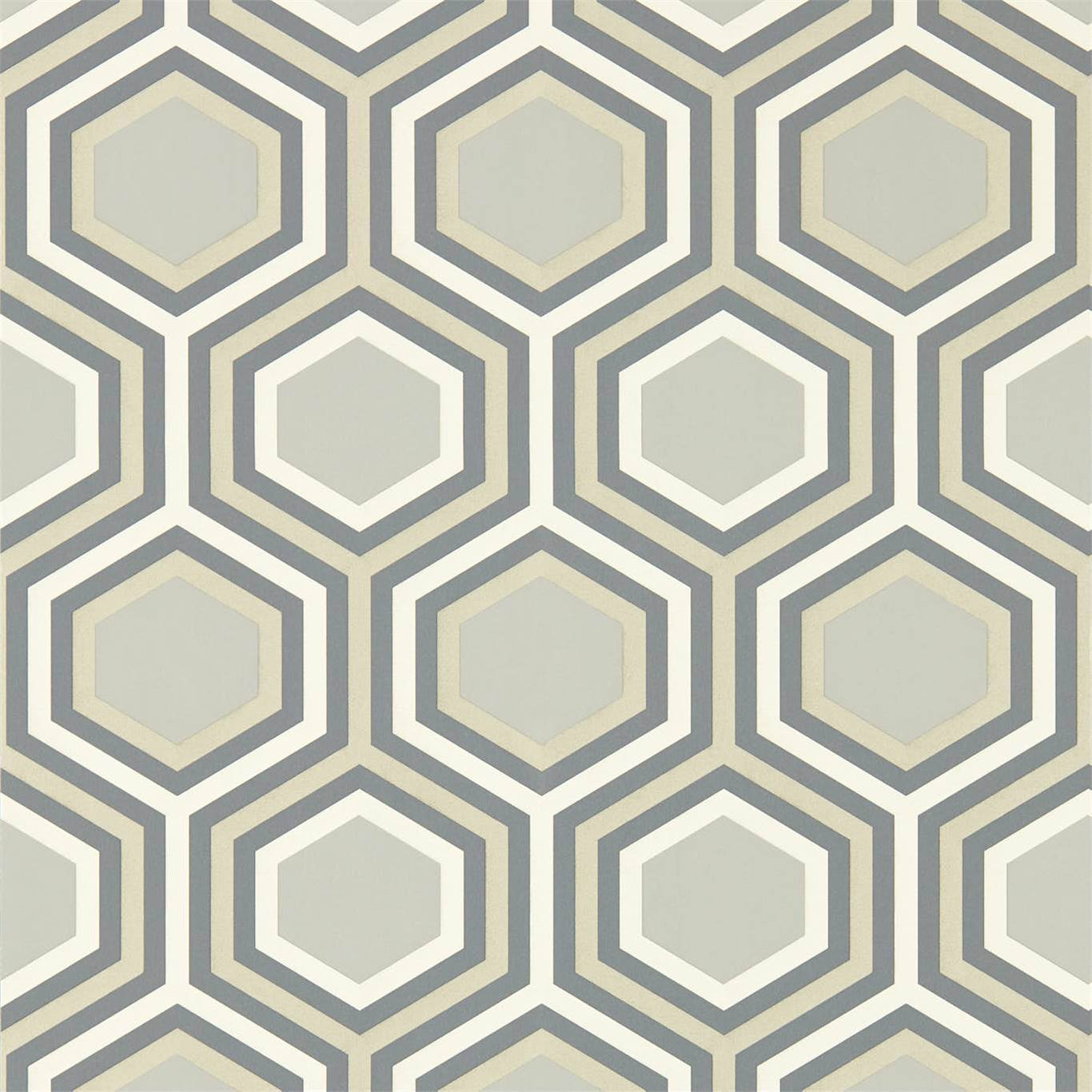 HARLEQUIN Selo Wallpaper Geometric Slate,Platinum Gravure Printed Wallpaper - HSAW112148