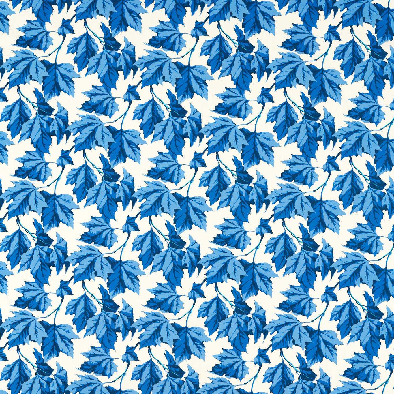 HARLEQUIN Dappled Leaf Fabric Leaves , Trees Lapis - HSRF121189