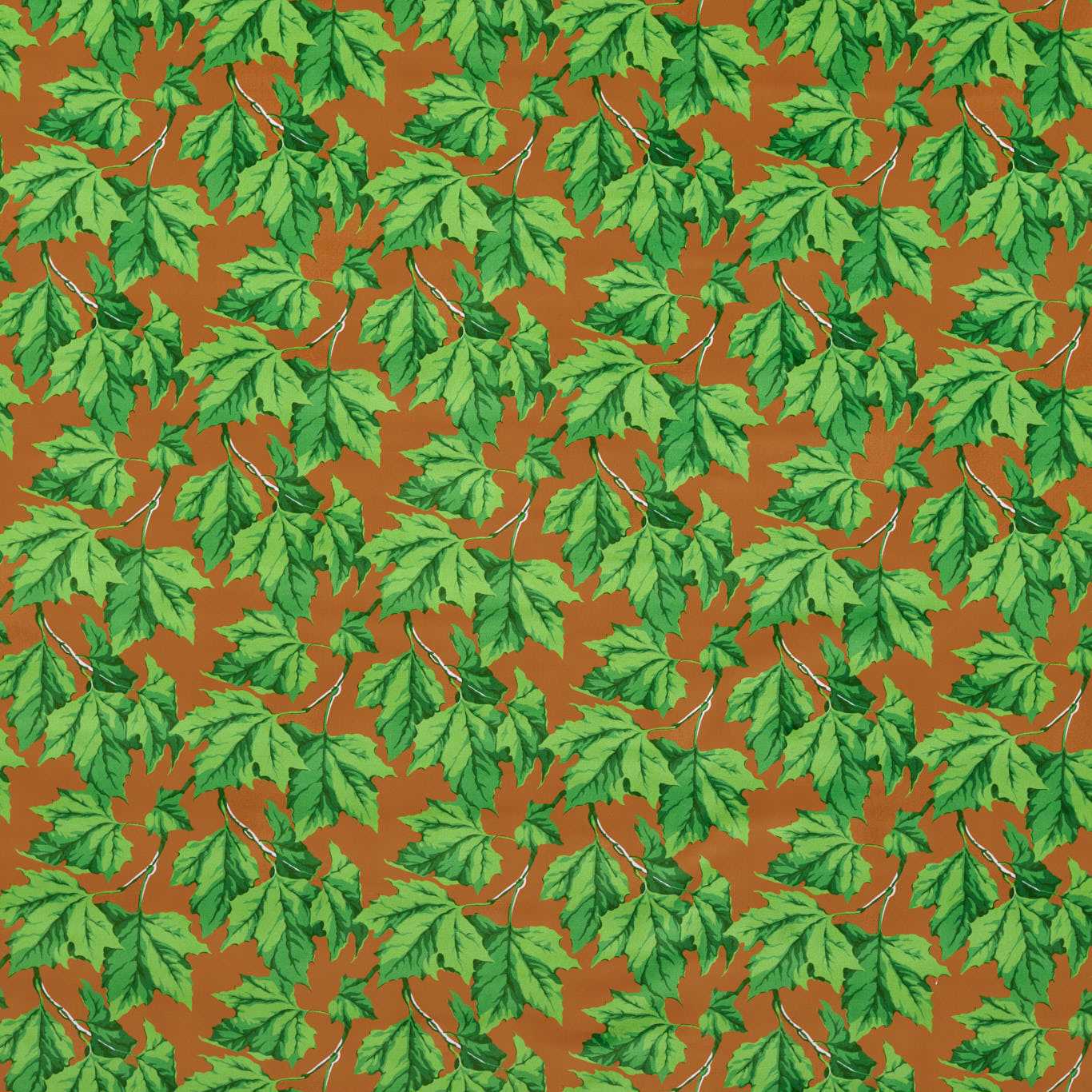HARLEQUIN Dappled Leaf Fabric Leaves , Trees Emerald,Amber - HSRF121191