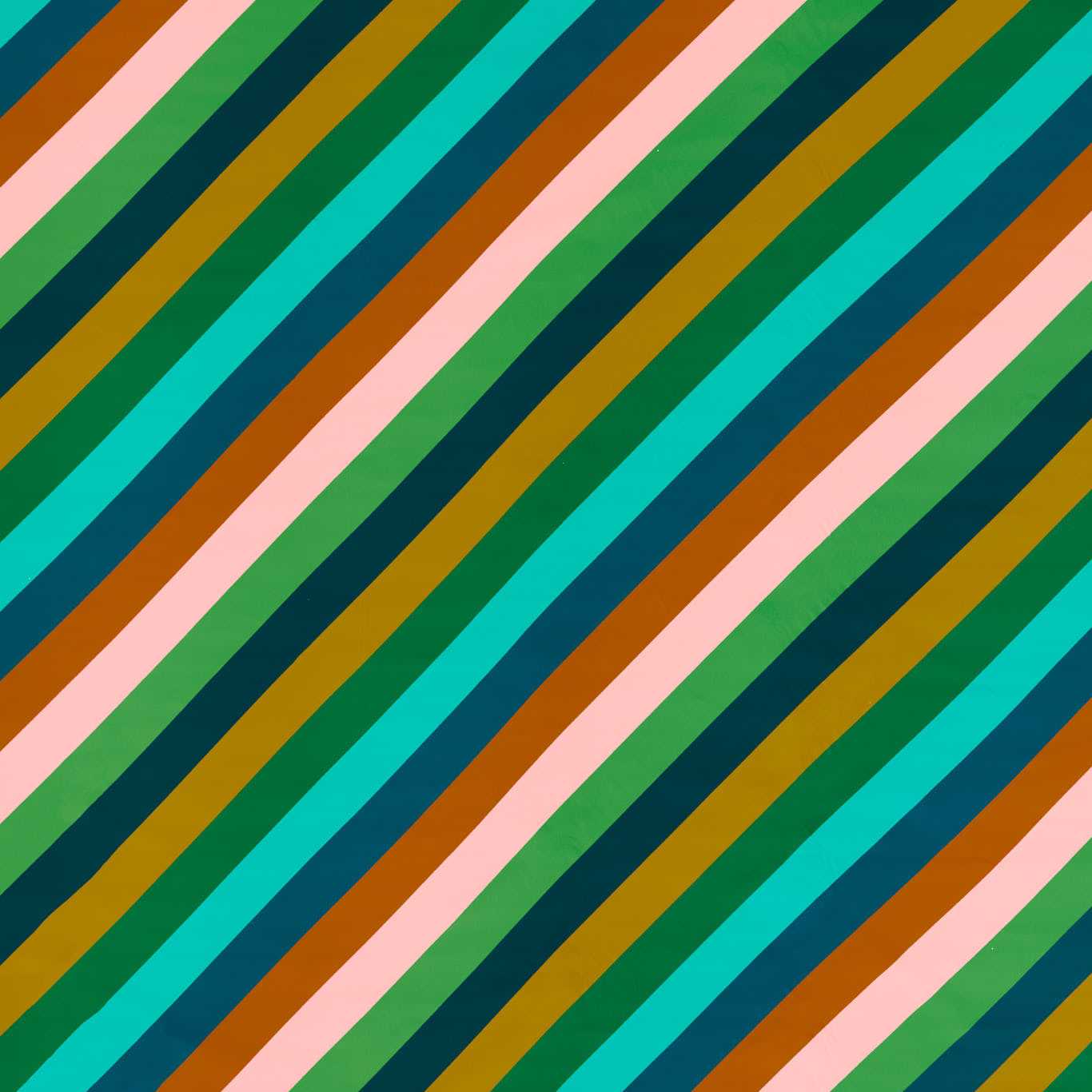 HARLEQUIN Sherbet Stripe Fabric Stripes Emerald,Amber,Rose - HSRF121193