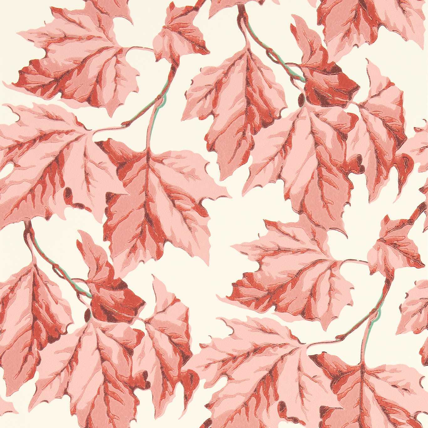 HARLEQUIN Dappled Leaf Wallpaper Leaves , Trees Rose Quartz Surflex-Printed Wallpaper - HSRW113048