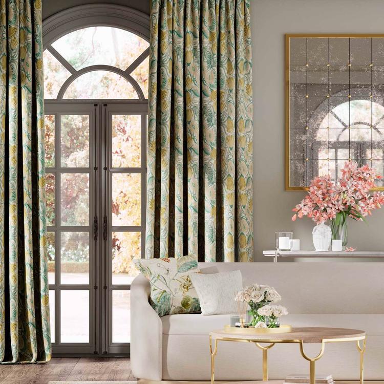 HARLEQUIN Montipora Fabric Leaves , Trees Amazonia,Nectar - HTEF121007