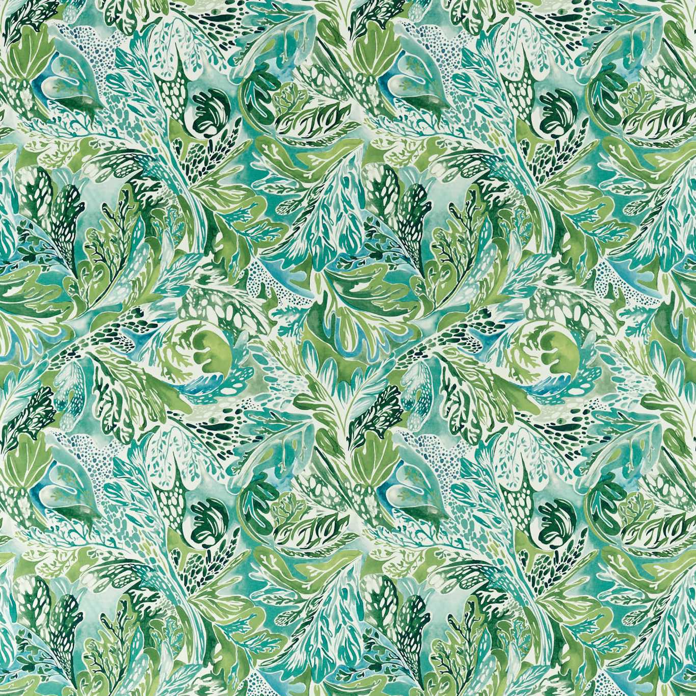 HARLEQUIN Alotau Fabric Leaves , Trees Fig Leaf, Tree Canopy - HTEF121012