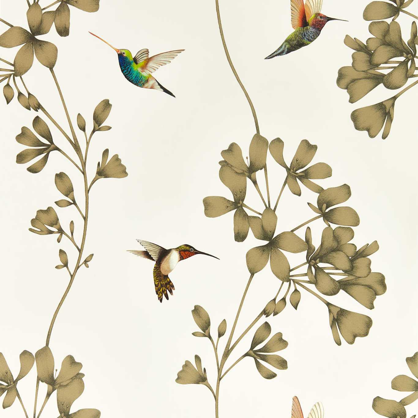 HARLEQUIN Amazilia Wallpaper Contemporary, Floral Stone,Gold Gravure - Wide Width Printed Wallpaper - HTEW112607