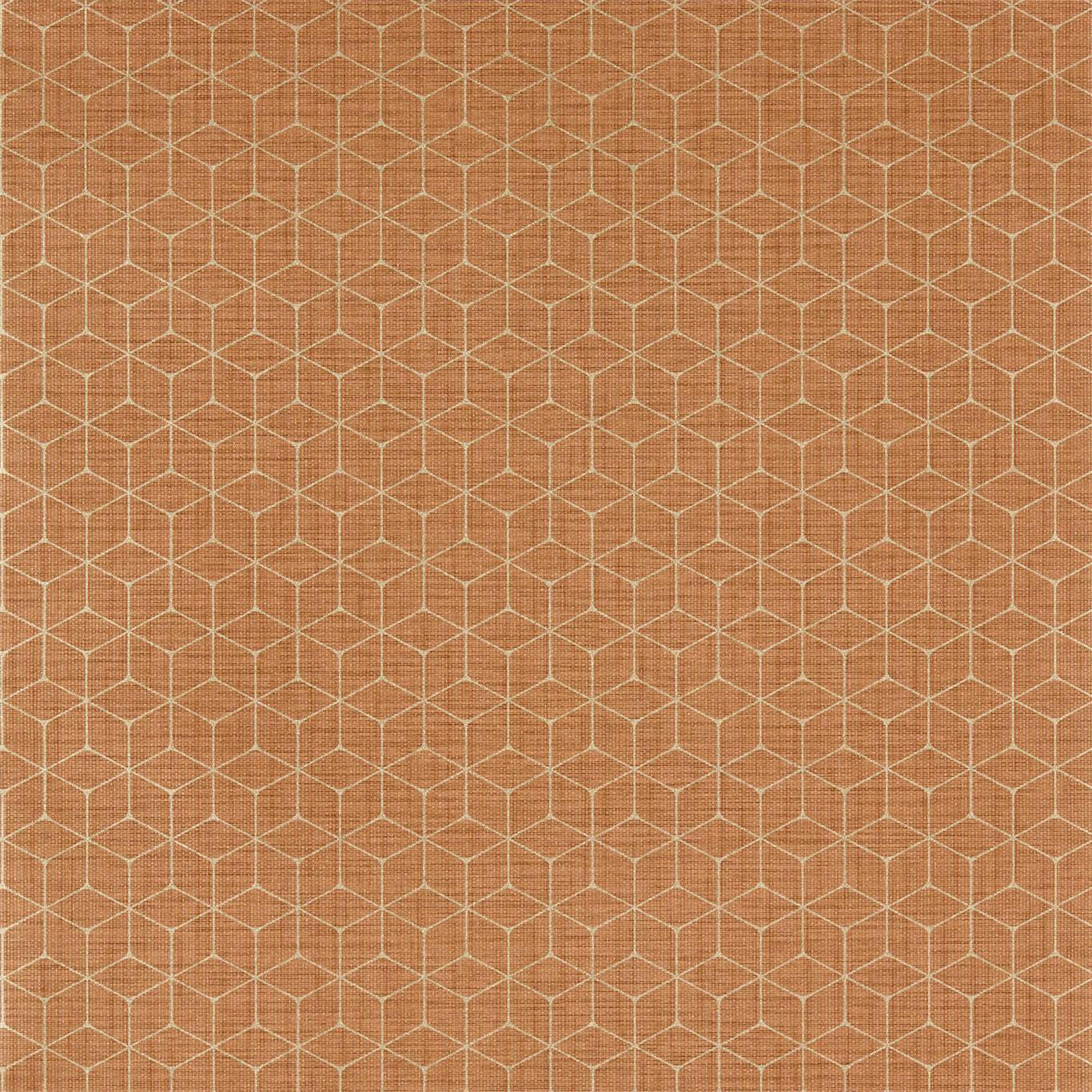 HARLEQUIN Vault Wallpaper Geometric Rust Gravure Wide Width Vinyl - HTWW112090