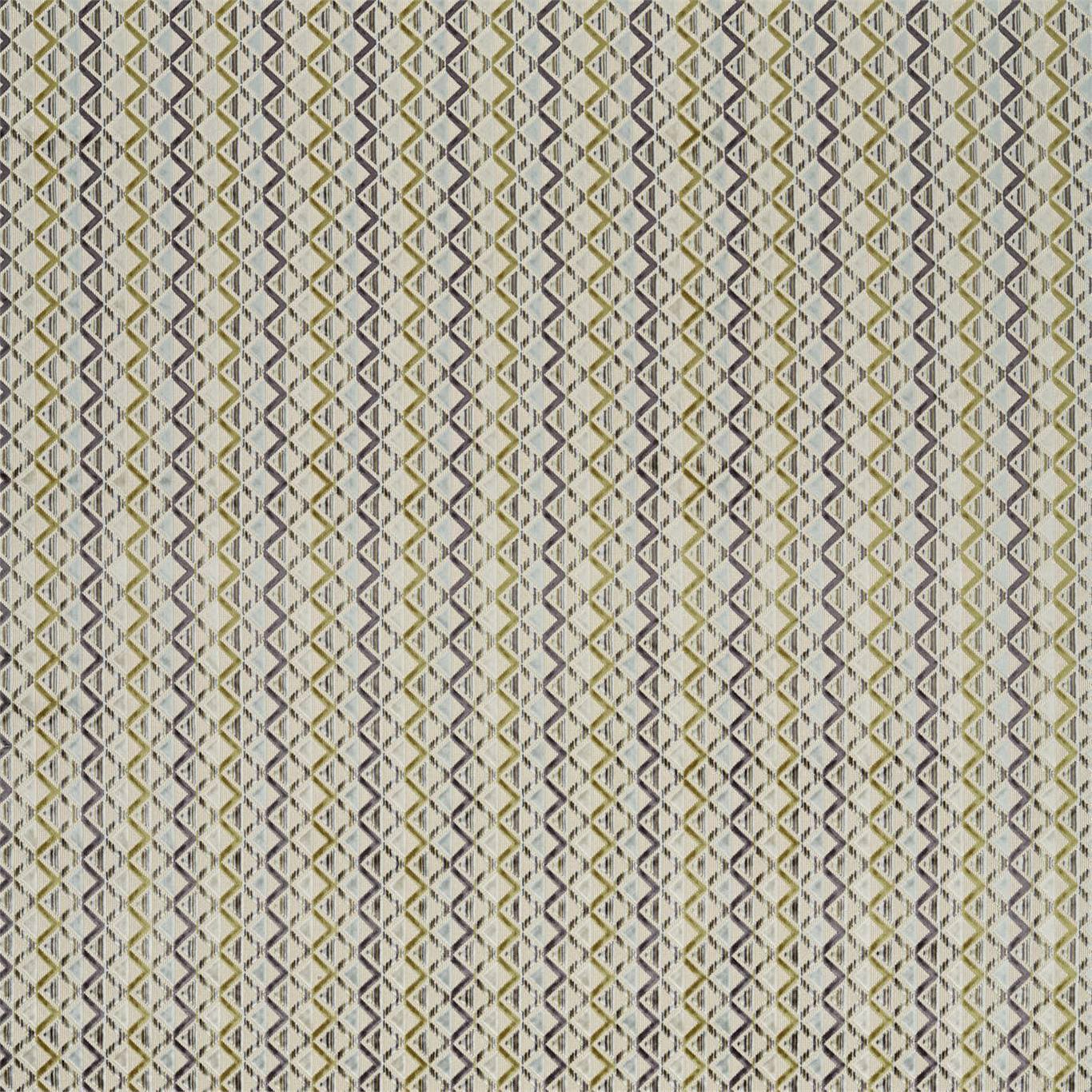 HARLEQUIN Boka Fabric Geometric Brass,Glacier - HVVC132976