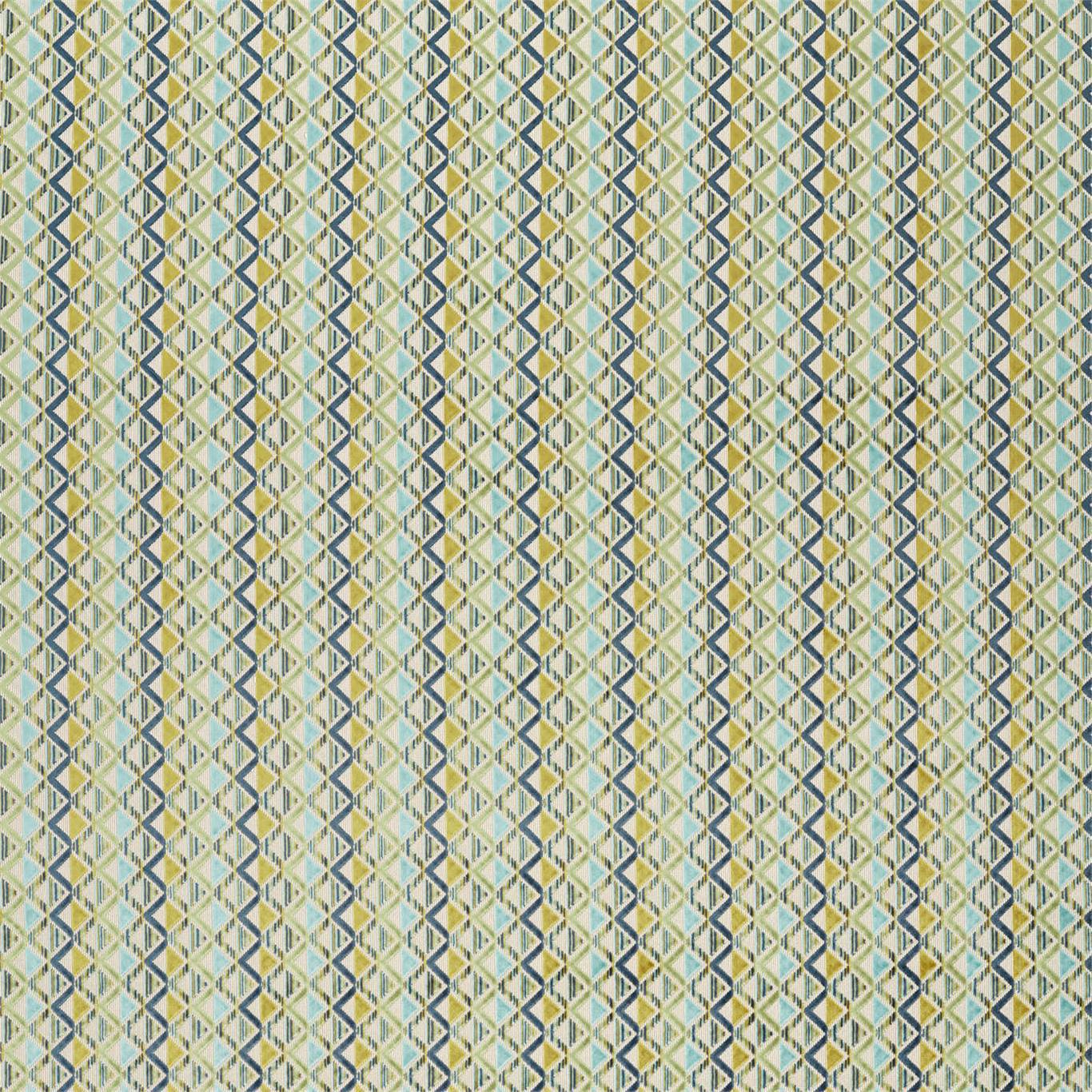 HARLEQUIN Boka Fabric Geometric Ink,Zest - HVVC132977