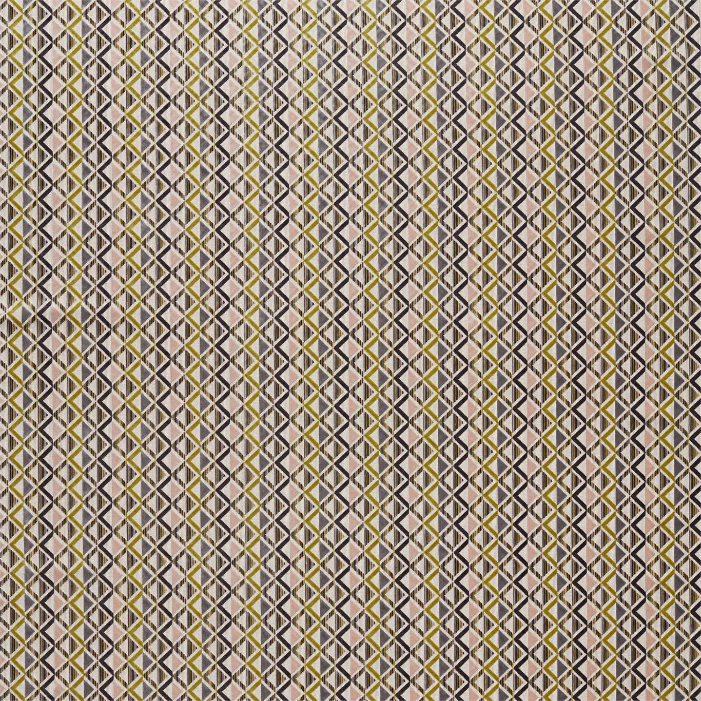 HARLEQUIN Boka Fabric Geometric Citrus,Rose,Charcoal - HVVC132989