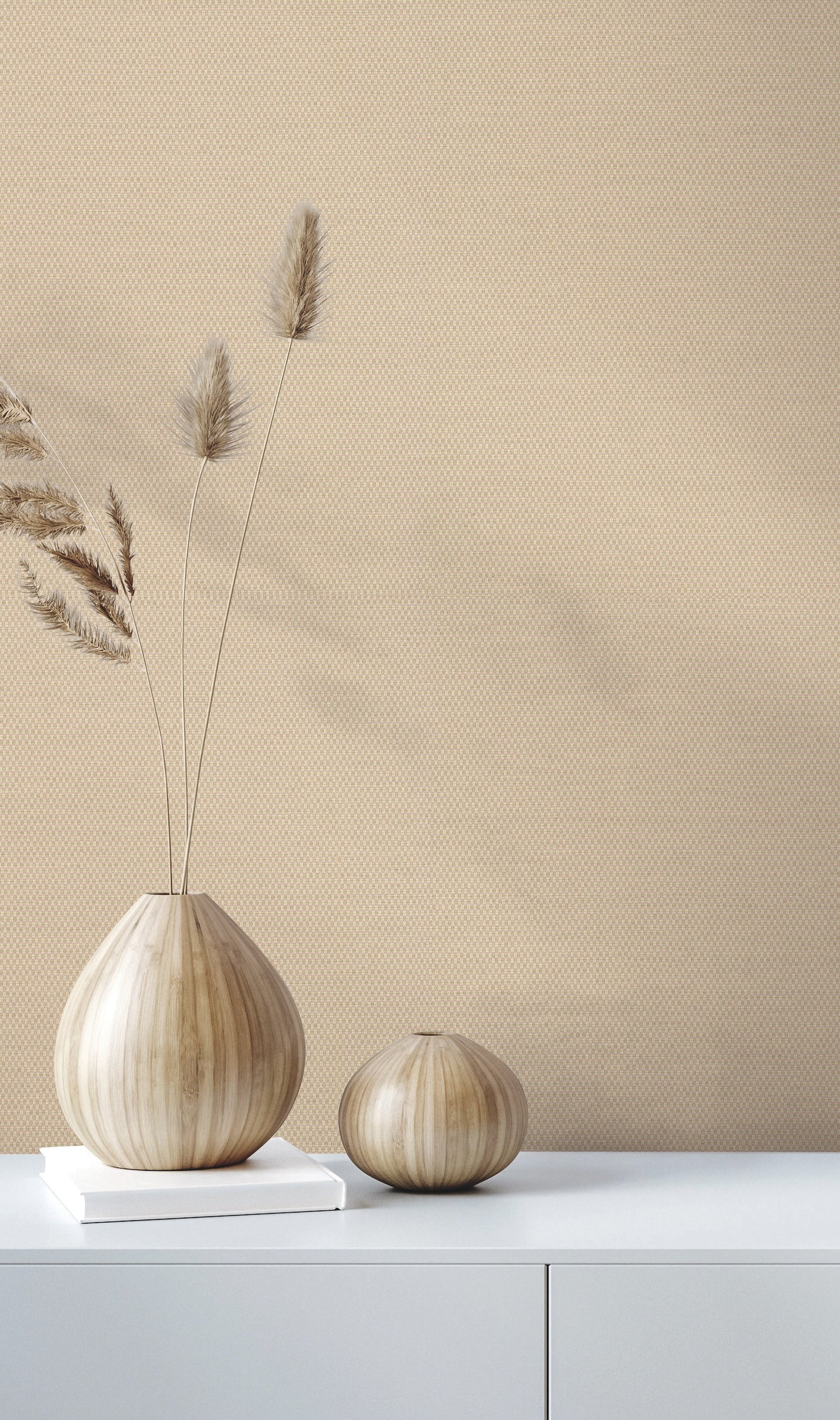 York Wallcoverings Quietwall Varna Flan Wallpaper Textures Whites and Off-Whites - HW3666R