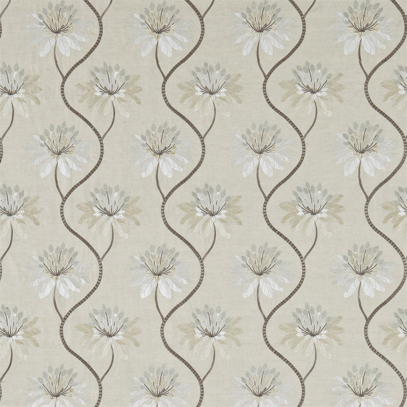 HARLEQUIN Eloise Fabric Contemporary, Floral Pearl - HWHI131540