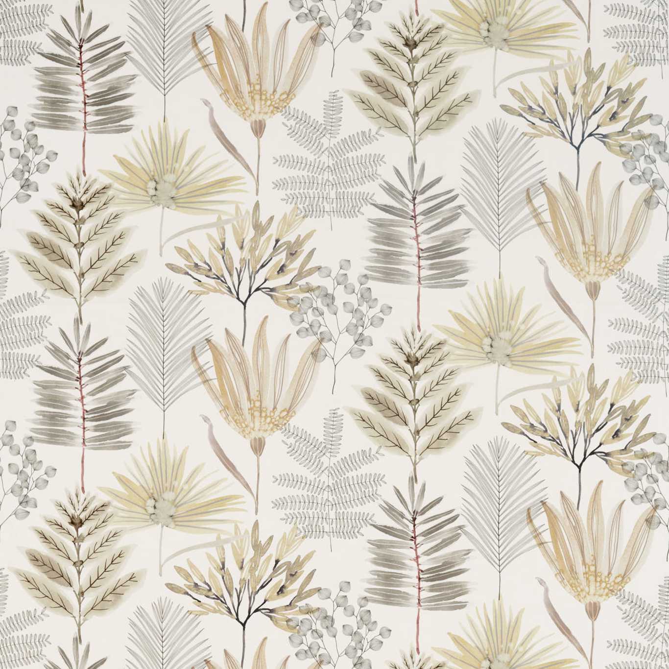 HARLEQUIN Yasuni Fabric Contemporary, Floral Ochre,Linen - HZAP120748