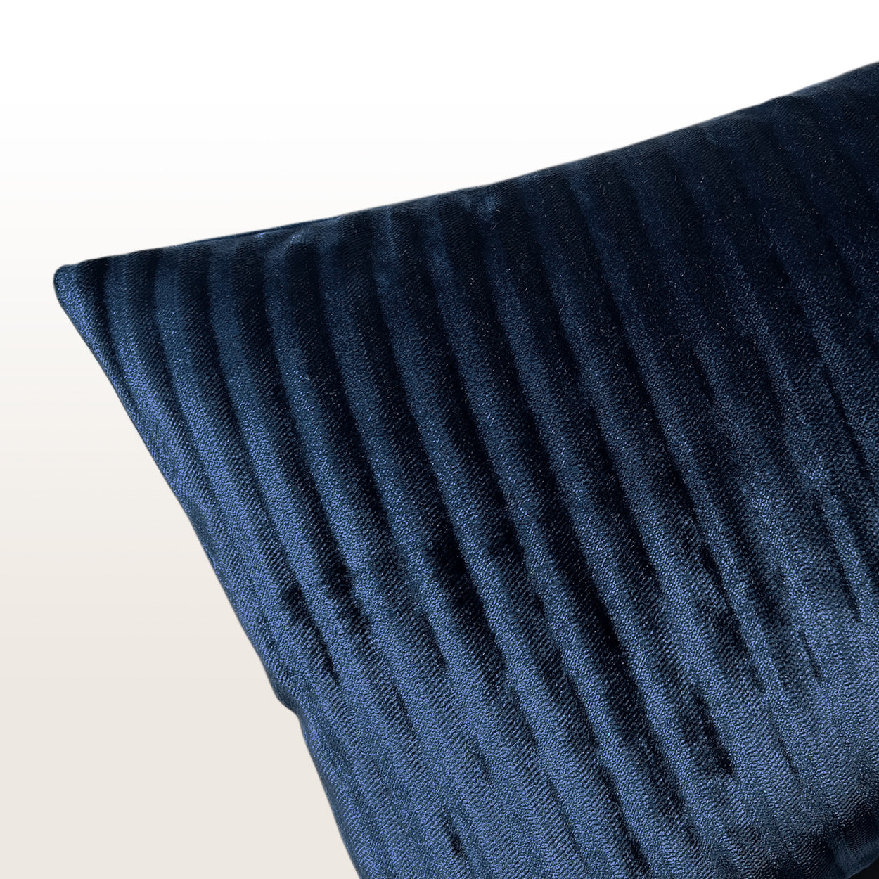 D.V. KAP HOME 24" x 24" Hayworth Pillow - Royal Solid, Stripes, Transitional - 3945-R-2424