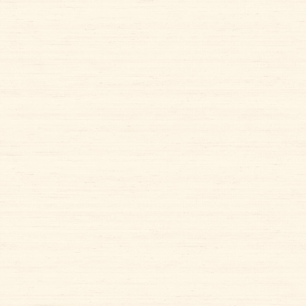 White wallcovering with a subtle linen-like woven texture.