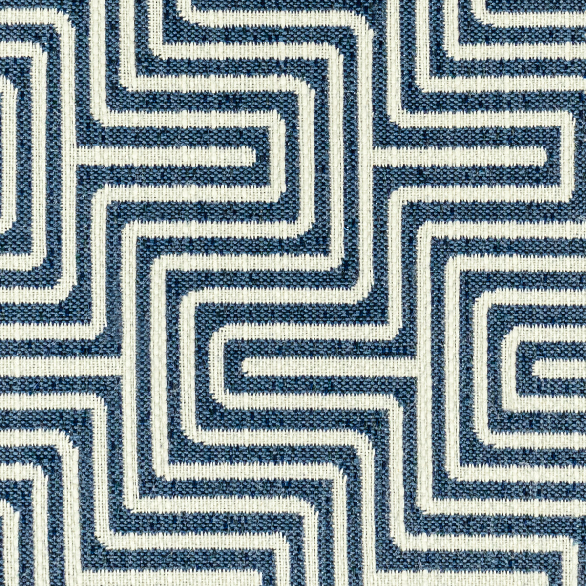 STOUT TEXTILES UPHOLSTERY,WOVENS TRANSITIONAL,, GEOMETRIC NAVY - ISLA-2