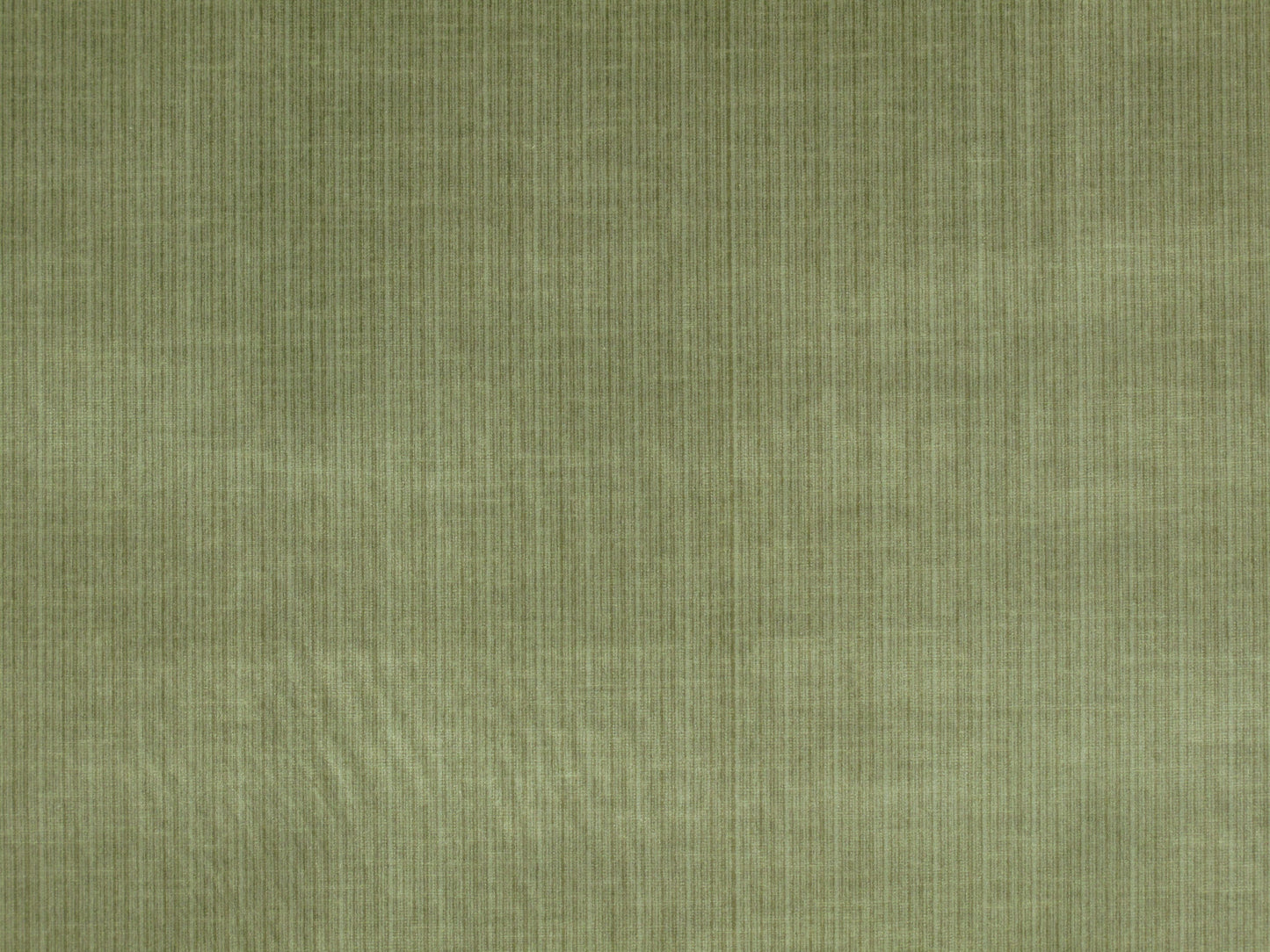 Close-up of sage fabric with subtle texture and vertical striations.