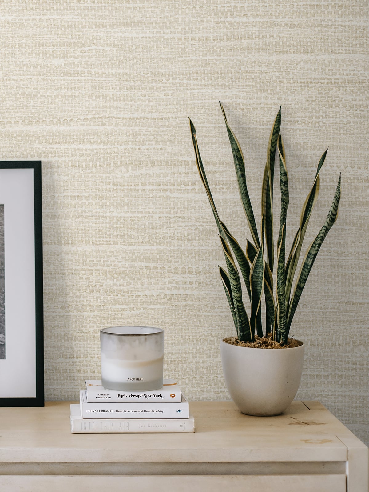 Seabrook Designs Japandi Style Rina Faux Grasscloth Rustic Beige Matte - JP10307