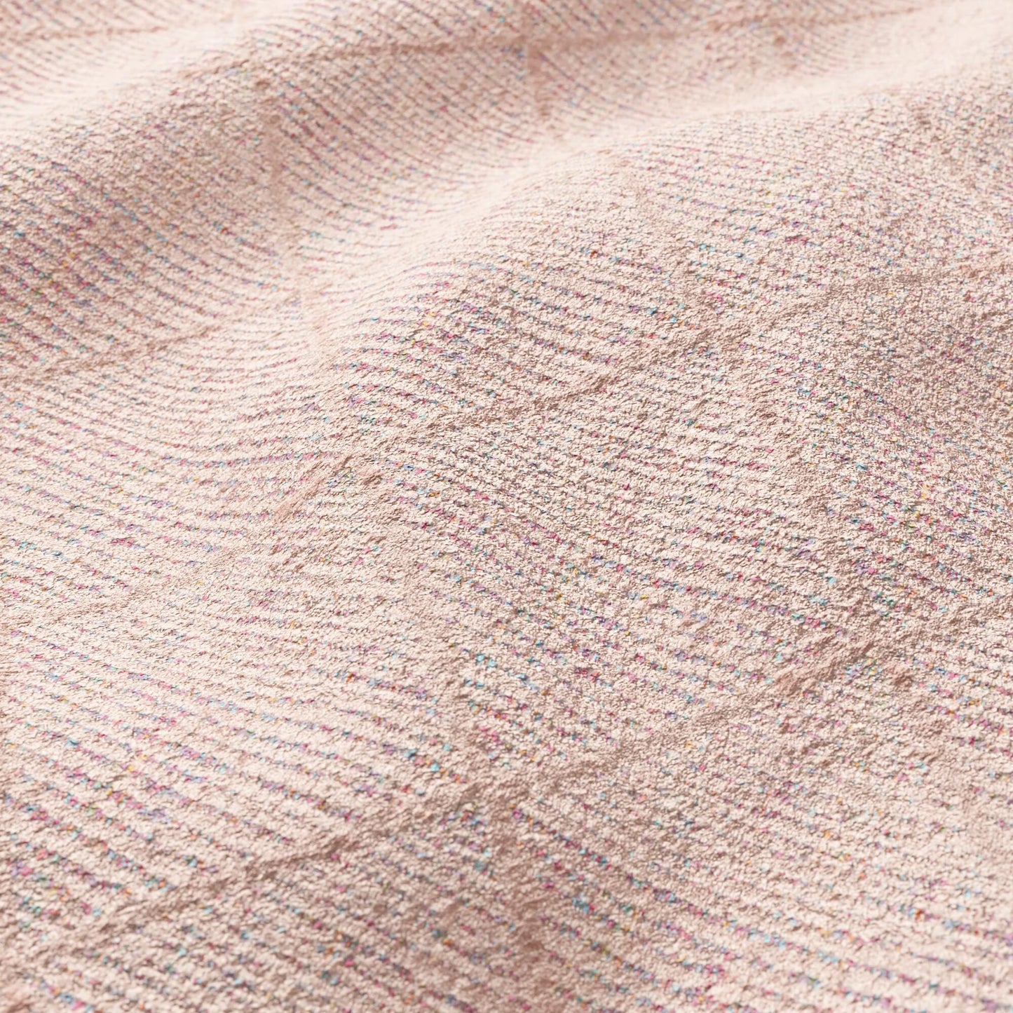 Pink blush velvet fabric with a diamond pattern.