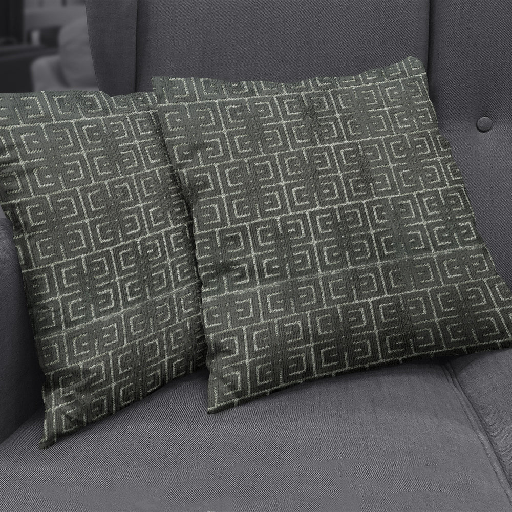 NICHOLASJOHN INC NJ-ROBERTS Licorice Velvet,Geometric Fabric - NJ25-1855