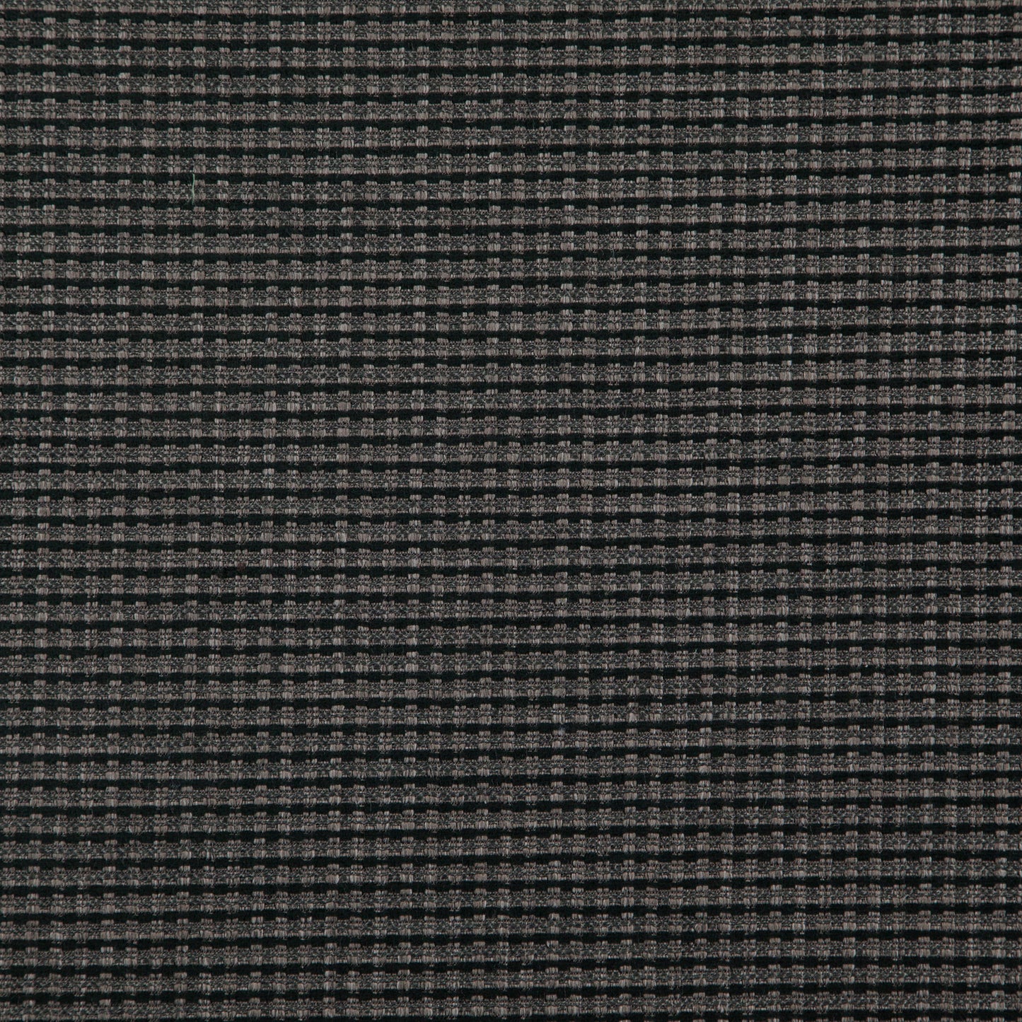 Plain black woven fabric texture.