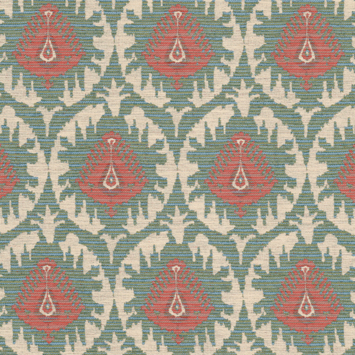STOUT TEXTILES UPHOLSTERY,WOVENS TRANSITIONAL,, IKAT SHORELINE - JUTL-3