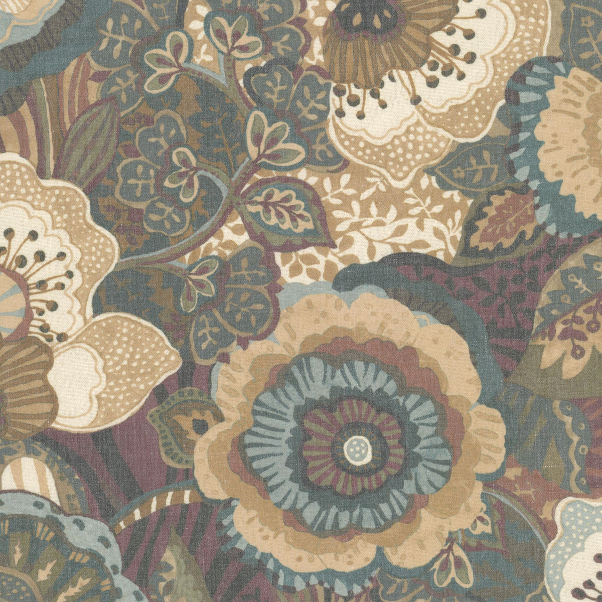 STOUT TEXTILES MULTIPURPOSE,PRINT TRANSITIONAL,, FLORAL JEWEL - KEYN-2