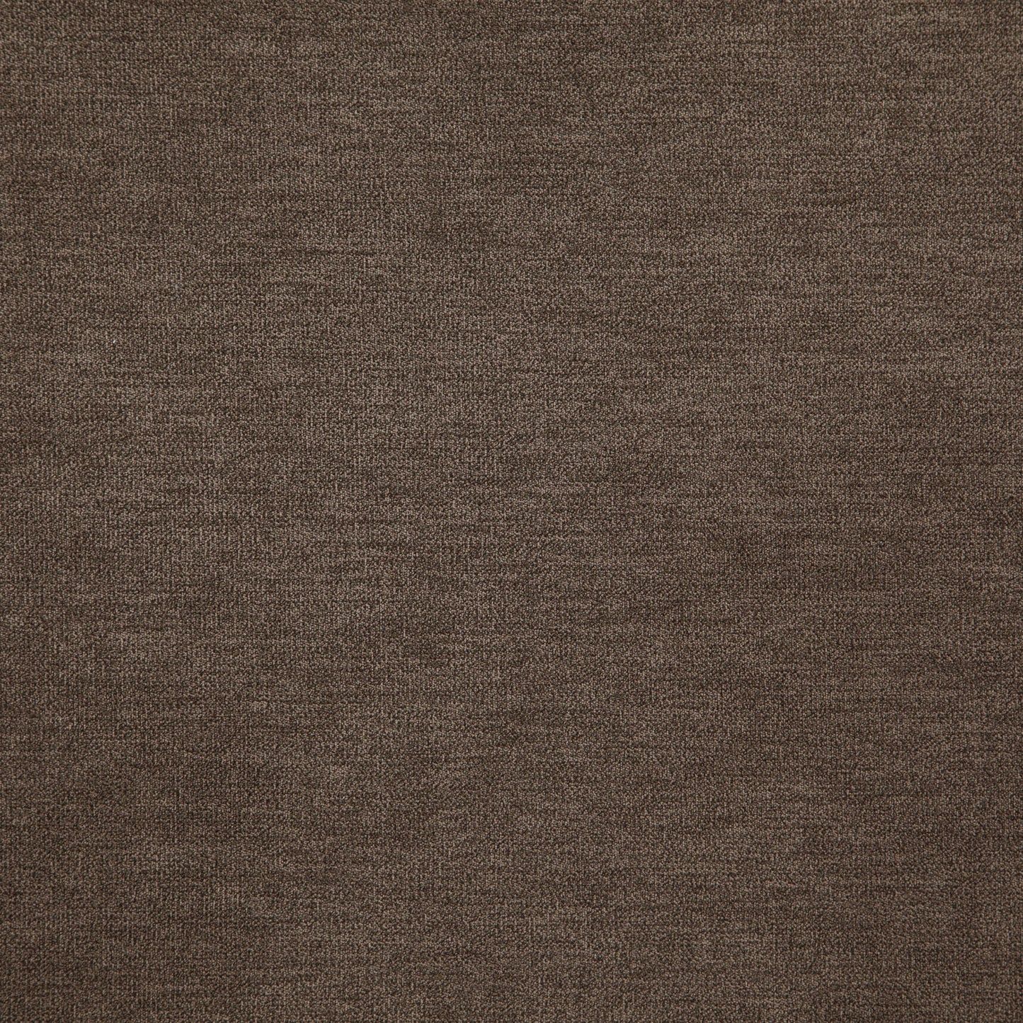 Brown chenille upholstery fabric texture swatch with subtle woven pattern.