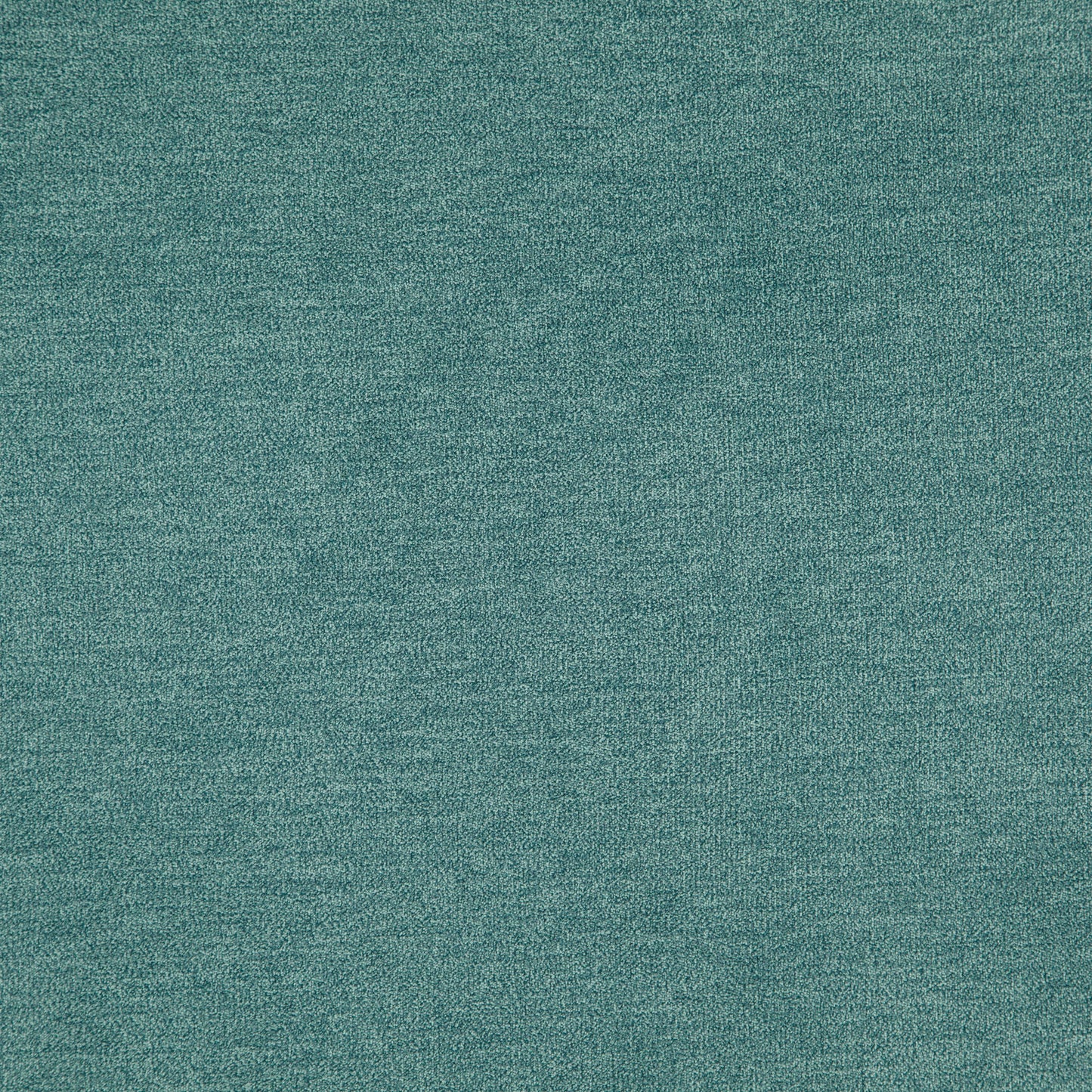 Teal chenille fabric close-up with a plush, textured surface; soft upholstery or apparel material.