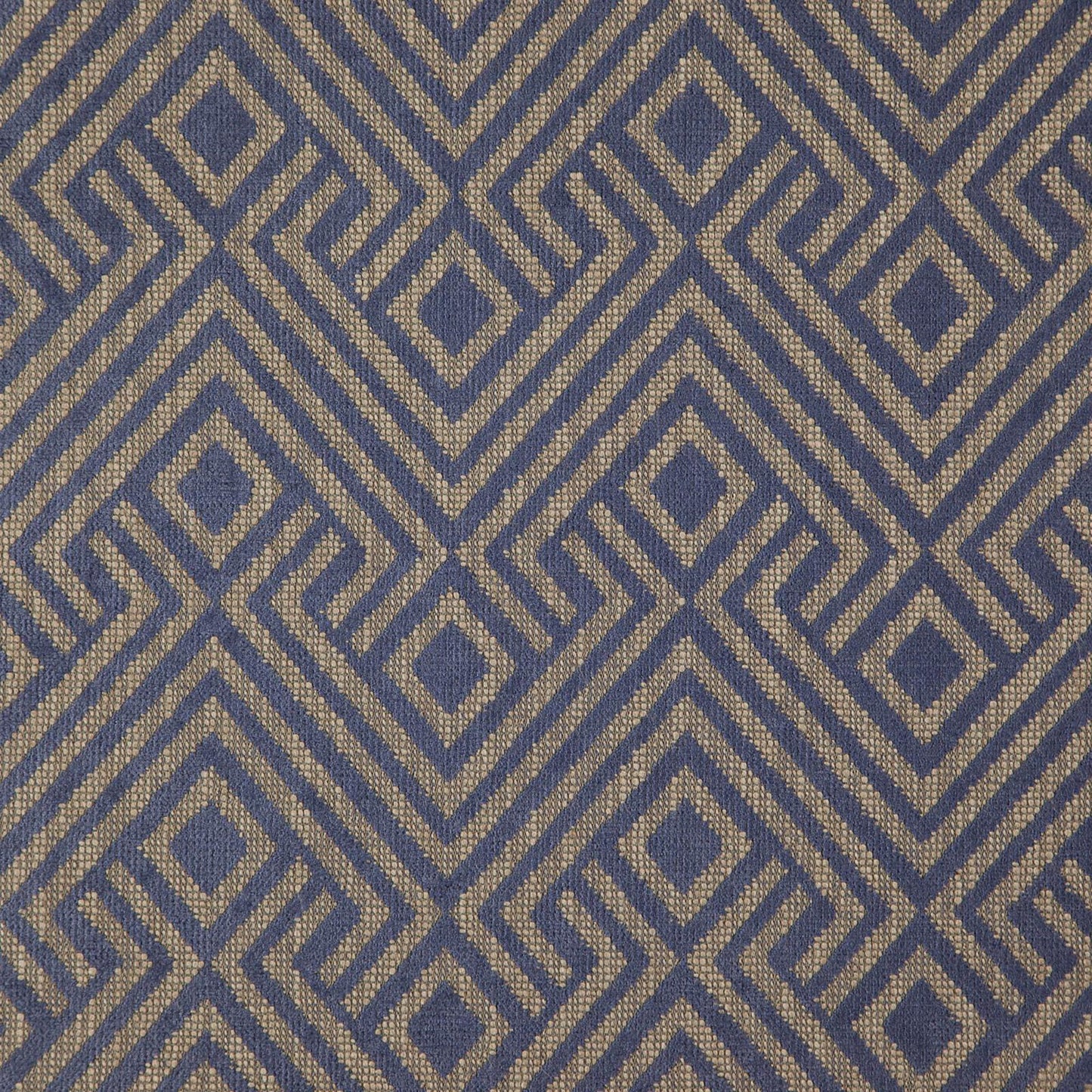 JF Fabrics fibre-guard LAMBTON 65 Fabric Traditional,Transitional,Contemporary,Diamond,Geometric Blue Chenille,Texture - 6005865 J7911