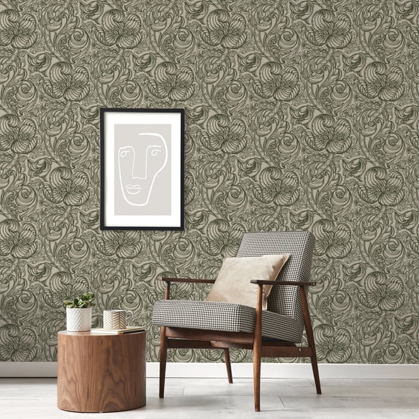 Galerie Wallcoverings Off The Wall Down the Dilly Galerie Wallcoverings Green - LB25111