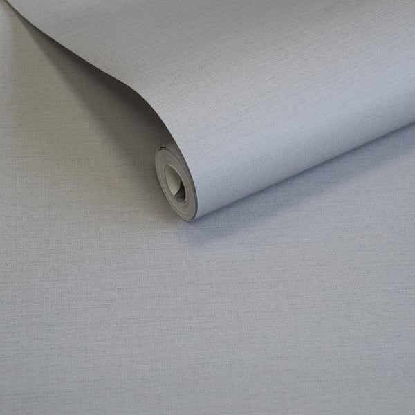Galerie Wallcoverings Off The Wall Nuance Plain Texture Galerie Wallcoverings Silver Grey - LB25121