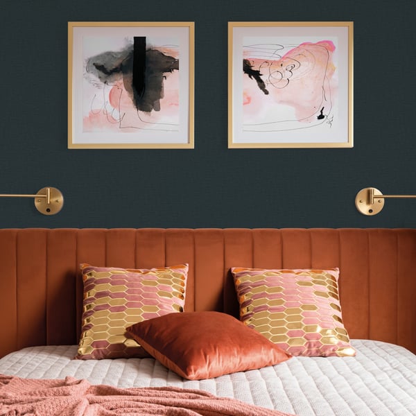 Galerie Wallcoverings Off The Wall Nuance Plain Texture Galerie Wallcoverings Blue - LB25128