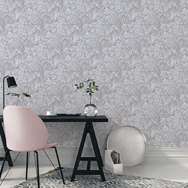 Galerie Wallcoverings Off The Wall Hedgerovia Galerie Wallcoverings Silver Grey - LB25137