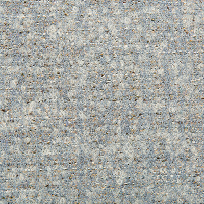 Wool-textured fabric in slate, grey and gold tones; textured weave, suitable for upholstery or home decor.