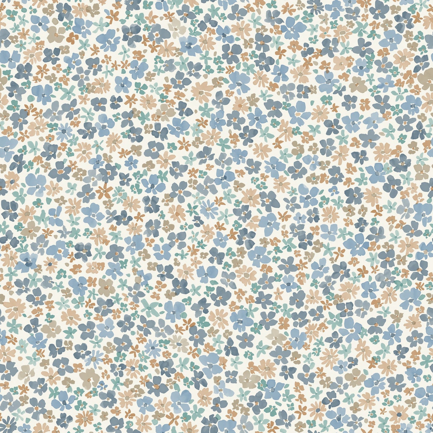 GALERIE WALLCOVERINGS Little Dreamers Classical, Floral, All-over Blue - GDLD3015