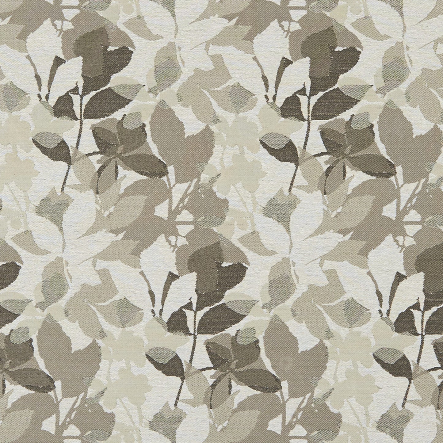 JF Fabrics inside-out LEAFLET 95 Fabric Transitional,Contemporary,Floral Taupe Jacquard,Outdoor,Texture - 7833295 J8391
