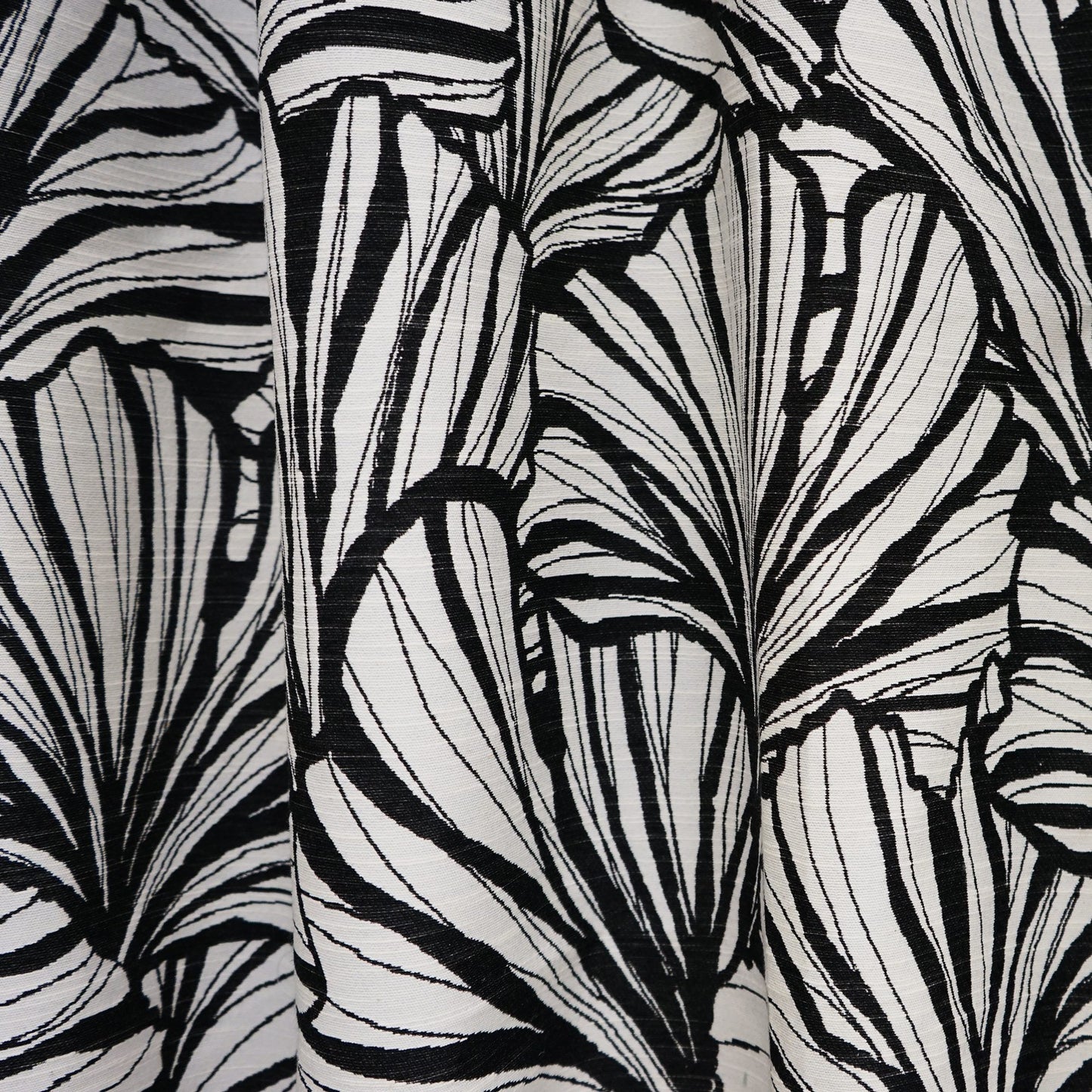 JF Fabrics JF Studio LEAVES 98 Fabric Transitional,Contemporary,Floral Black Jacquard - 7631198 SJ101