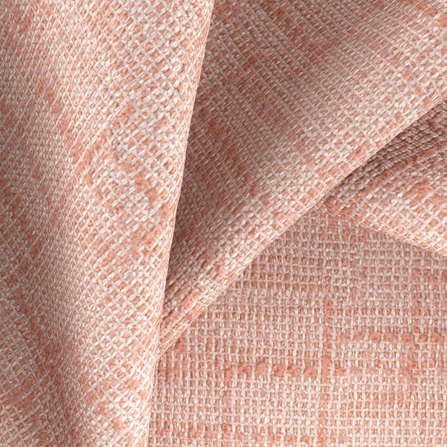 JF FABRICS Lennon 41 J9771 Boucle Plain, Texture Pale Pink, Cream, Blush Boucle - 10124441