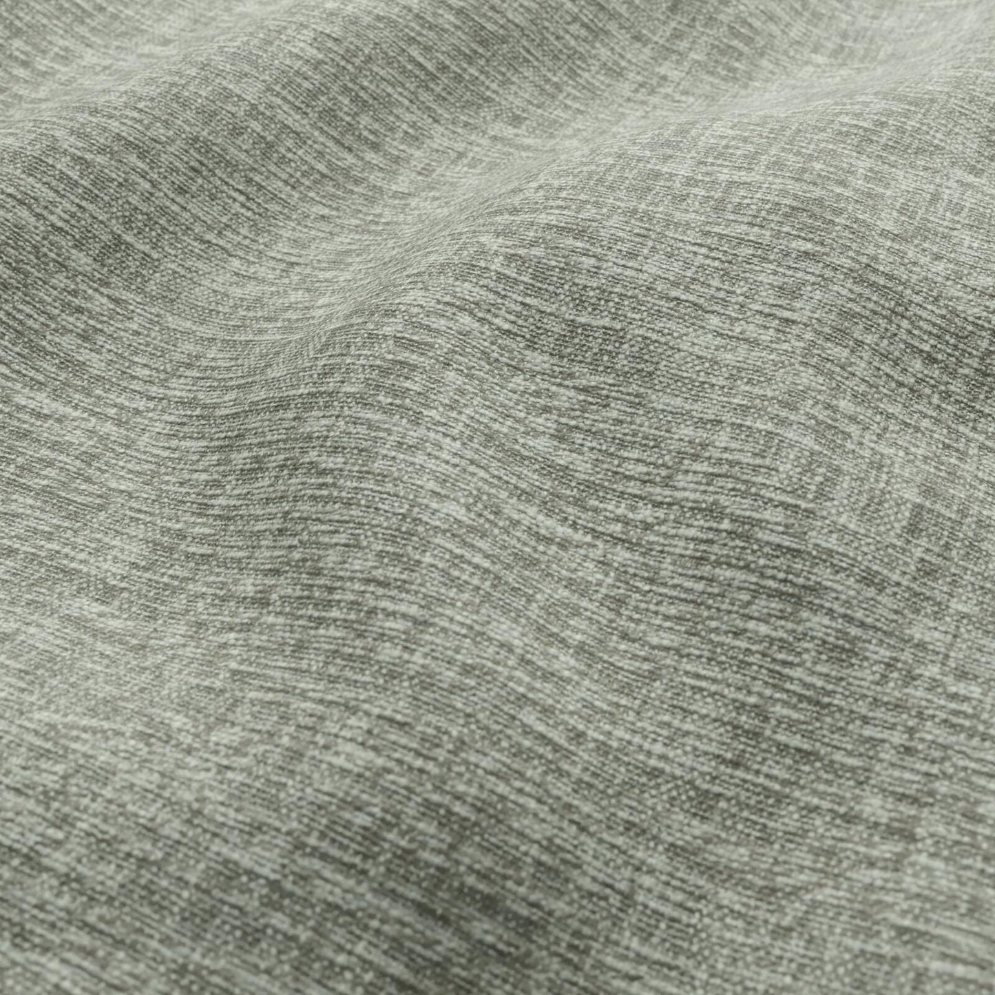 Sage green plain-woven fabric with subtle texture and soft drape, suitable for upholstery or apparel.