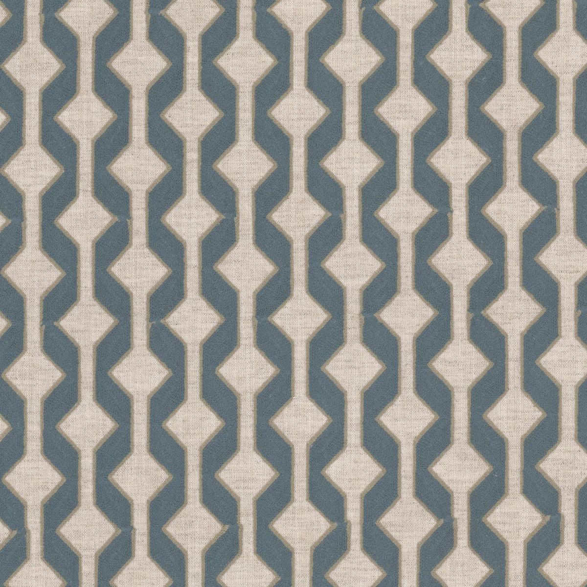STOUT TEXTILES MULTIPURPOSE,EMBROIDERIES TRADITIONAL, GEOMETRIC DRESDEN,SLATE - LEVI-3