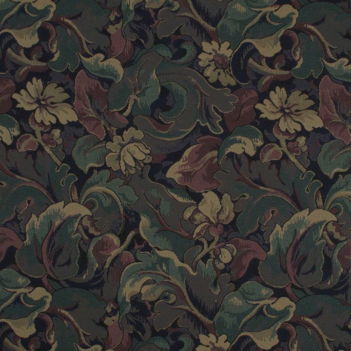 SCALAMANDRE OUTLET FABRIC ZAGREB TAPESTRY FABRIC GREEN, PRUNE, BLUE - LE 00011762 NEW SKU # LE17620001