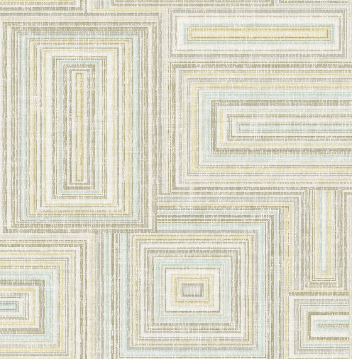 Seabrook Designs Attersee Squares Geometric Transitional Tan, Beige, , Ice - LG90505