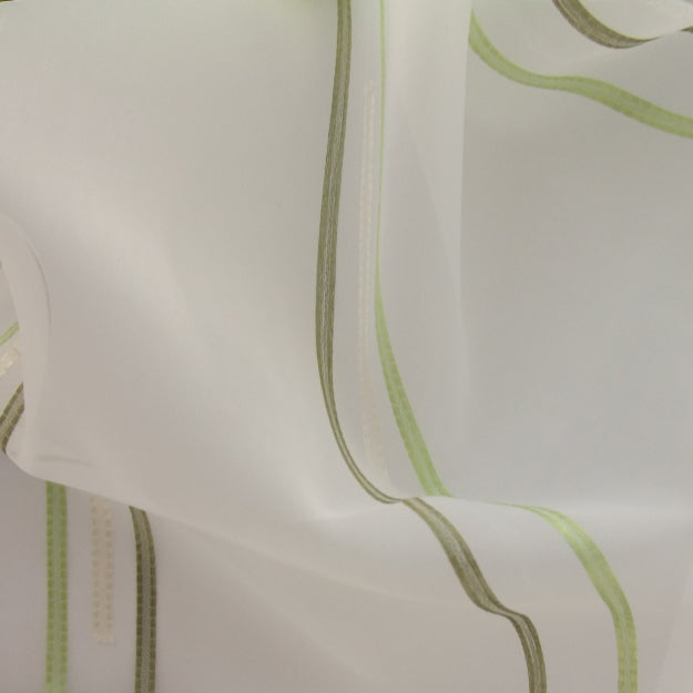 JF Fabrics LILITH 73 Fabric Traditional,Transitional,Contemporary,Stripe Multi Double Width,Embroidery,Sheer - 5011673 J5941